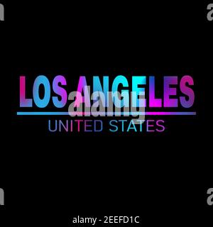 Timbre typographique de Los Angeles Athletics, graphiques d'emblème de vecteur de t-shirt de Californie, illustration de design de port de sport vintage Illustration de Vecteur