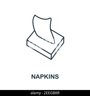 Icône serviettes. Un élément simple de la collection hygiène. Icône de création de serviettes pour la création de sites Web, les modèles, les infographies et bien plus encore Illustration de Vecteur