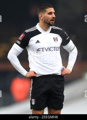 Photo du dossier datée du 24-01-2021 de Aleksandar Mitrovic de Fulham. Date de publication : le mardi 16 février 2021. Banque D'Images