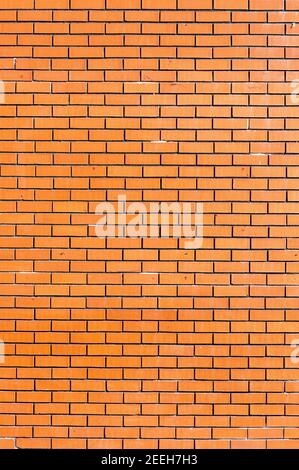 Nouveau moderne grand mur de brique rouge texture arrière-plan, photo de stock image Banque D'Images