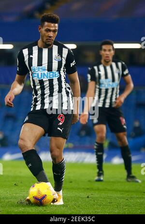 LONDRES, ANGLETERRE - FÉVRIER 15 : Joelinton de Newcastle United pendant la première place entre Chelsea et Newcastle United au stade Stamford Bridge, Londo Banque D'Images