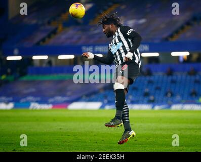 LONDRES, ANGLETERRE - FÉVRIER 15 : Allan Saint-Maximin de Newcastle United pendant la première place entre Chelsea et Newcastle United à Stamford Bridge Stadi Banque D'Images