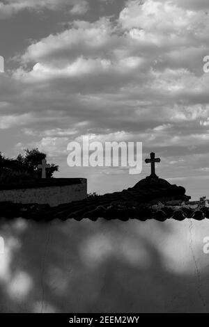 Beaux couples, champs et paysages des montagnes de Cordoue en Espagne. Photographie prise au mois de juillet. Banque D'Images