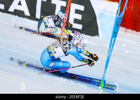 Cortina Italie, le 16 février 2021, Marta BASSINO (ITA) gagnante lors des Championnats du monde DE SKI alpin 2021 FIS - Parallel Giant Slalom - femmes - course de ski alpin crédit: Luca Tedeschi/LPS/ZUMA Wire/Alay Live News Banque D'Images