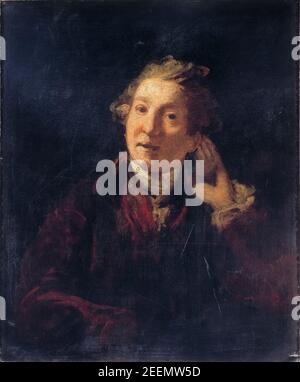 Autoportrait de l'artiste comme homme sourd, peinture de Sir Joshua Reynolds, vers 1775 Banque D'Images