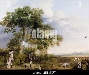 George Stubbs, deux hommes de tournage, peinture, vers 1769 Banque D'Images