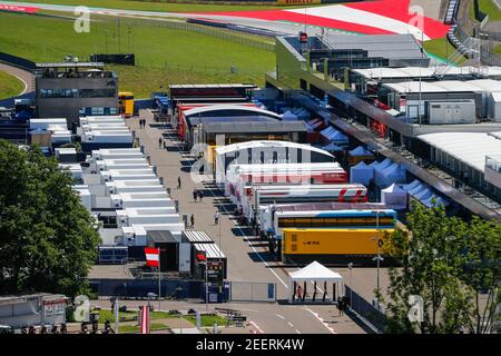 Paddock pendant la Formule 1 Pirelli Grosser Preis der Steiermark 2020, Grand Prix de Styrie du 10 au 12 juillet 2020 sur le Red Bull Ring, à Spielberg, Autriche - photo Antonin Vincent / DPPI Banque D'Images