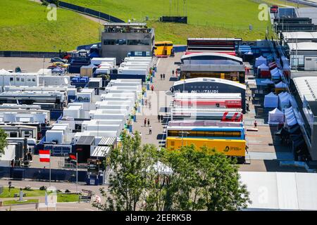 Paddock pendant la Formule 1 Pirelli Grosser Preis der Steiermark 2020, Grand Prix de Styrie du 10 au 12 juillet 2020 sur le Red Bull Ring, à Spielberg, Autriche - photo Antonin Vincent / DPPI Banque D'Images