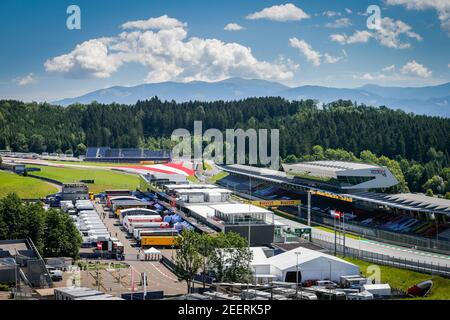 Paddock pendant la Formule 1 Pirelli Grosser Preis der Steiermark 2020, Grand Prix de Styrie du 10 au 12 juillet 2020 sur le Red Bull Ring, à Spielberg, Autriche - photo Antonin Vincent / DPPI Banque D'Images