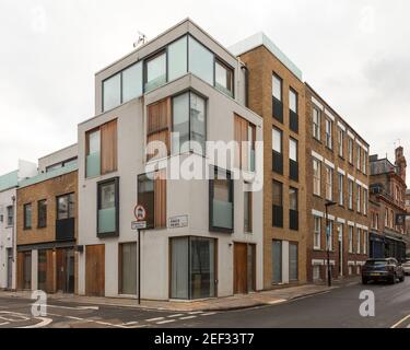 Londres, Royaume-Uni. 16 février 2021. Propriété privée récemment construite à Farringdon avec une finition moderne et élégante. Crédit : SOPA Images Limited/Alamy Live News Banque D'Images