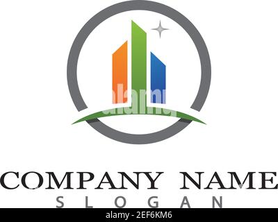 Logo vectoriel Propriété Modèle icône illustration design Illustration de Vecteur