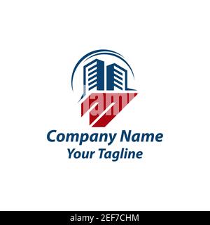 Logo M second - logo Immobilier - logo constructeurs Template.EPS 10 Illustration de Vecteur