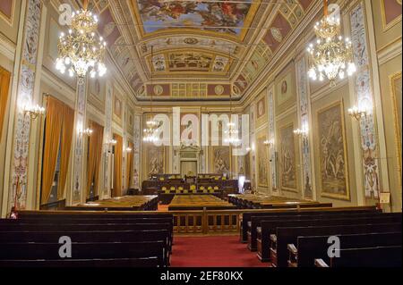 Europa, Italie, Sicile, Palerme, Chambre du Parlement, Sala d’Ercole, Palazzo dei Normanni, Piazza Indipendenza, Banque D'Images