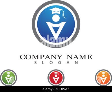 Modèle de logo Education modèle de logo Education dessin d'icône vectorielle Illustration de Vecteur