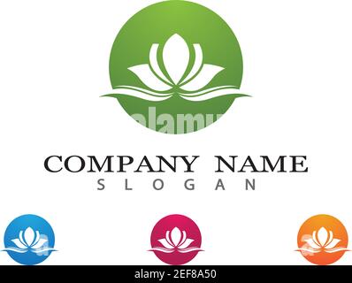 Vecteur de beauté icône Modèle logo design fleurs Illustration de Vecteur