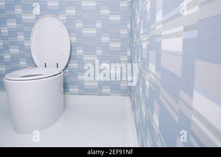 La cuvette des toilettes dans la salle de bains Banque D'Images