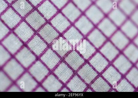 Gros plan d'un tissu à carreaux Banque D'Images