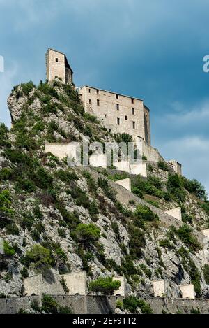 Entrouvaux, ville historique des Alpes de haute Provence, France. Banque D'Images