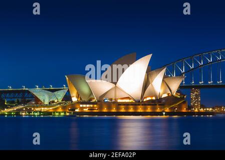 6 janvier 2019 : Opéra de sydney, centre multilieu des arts de la scène dans le port de Sydney situé à Sydney, Nouvelle-Galles du Sud, Australie. Il est devenu un Banque D'Images