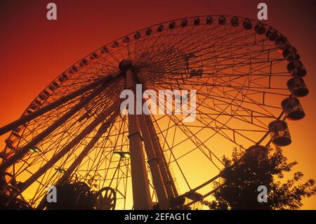 Vue à angle bas d'une grande roue, Texas, États-Unis Banque D'Images