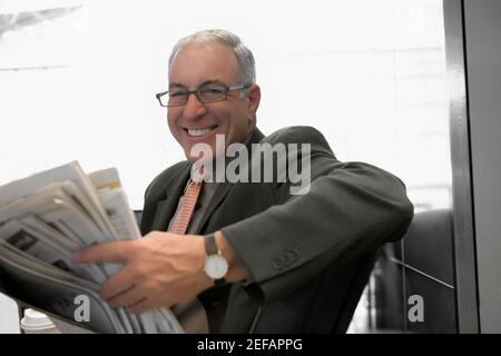 Portrait of a businessman smiling Banque D'Images