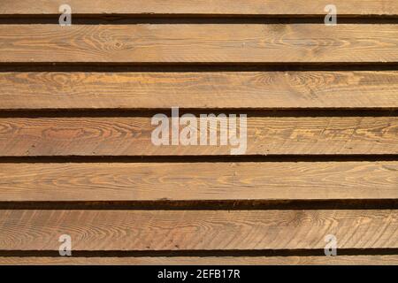 Matériau de bois brun horizontal comme texture de fond Banque D'Images