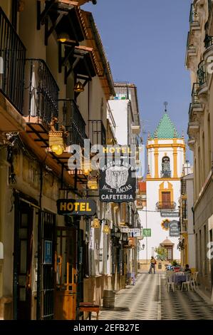 Plaza del Socorro, Ronda, Malaga, Andalousie, Espagne Banque D'Images