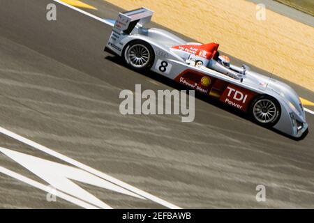 Stock-car dans un circuit de course automobile, le Mans, France Banque D'Images