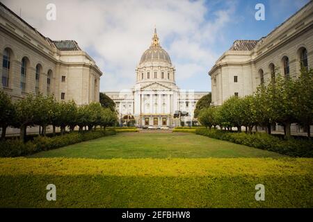 Façade d'un bâtiment, hôtel de ville, San Francisco, Californie, États-Unis Banque D'Images