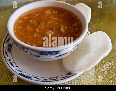 Soupe asiatique douce et aigre-douce Banque D'Images