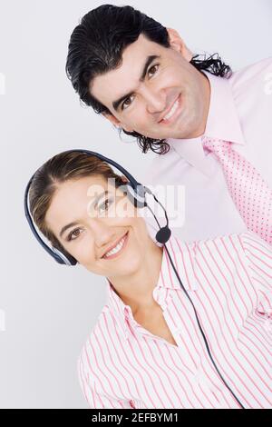 Portrait of a woman smiling Banque D'Images