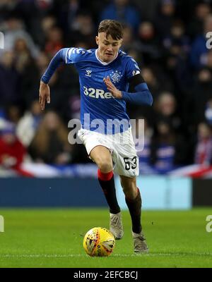 Photo du dossier datée du 17-01-2020 de Nathan Patterson, de Rangers. Date de publication : le mercredi 17 février 2021. Banque D'Images