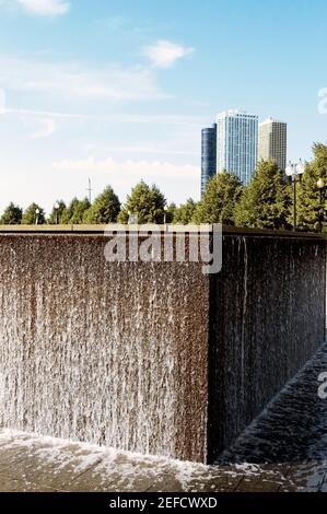 Gros plan d'une fontaine, Navy Pier, Chicago, Illinois, États-Unis Banque D'Images