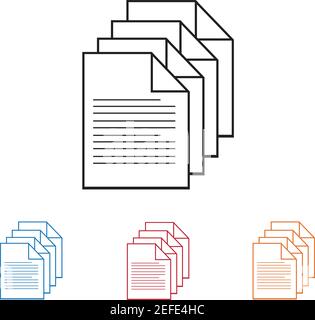 Documents illustration vectorielle à motif plat Illustration de Vecteur