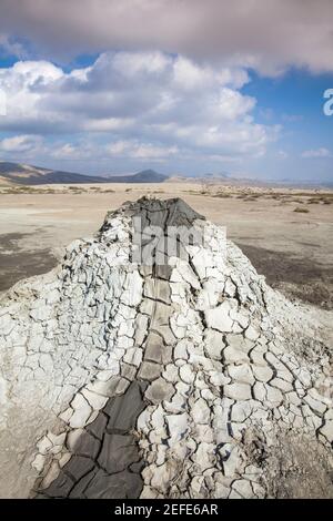 L'Azerbaïdjan, de Gobustan, parc national de Gobustan, volcans de boue Banque D'Images