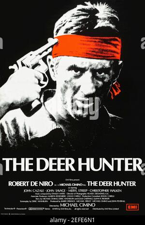 The Deer Hunter (1978) dirigé par Michael Cimino et avec Robert de Niro, Christopher Walken et John Cazale. Impressionnant drame de la guerre du Vietnam à la suite de l'impact de la guerre sur la vie des habitants d'une petite ville industrielle en Pennsylvanie. Banque D'Images