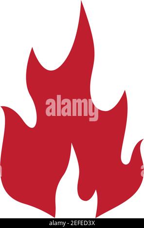 Logo flamme de feu modèle vecteur icône illustration design Illustration de Vecteur