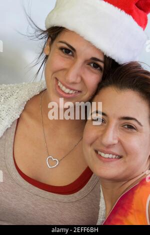 Portrait d'une femme de taille moyenne et d'une jeune femme sourire Banque D'Images