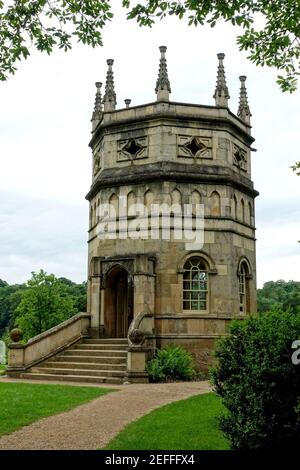 Octagon Tower, Studley Royal Park - North Yorkshire, Angleterre Banque D'Images