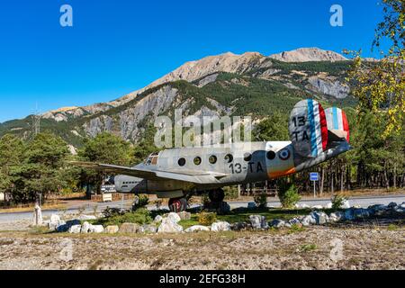 Centre de glisse Ubaye près de Barcelonnette. La Coryère est une commune française, située dans le département des Alpes-de-Haute-Provence Banque D'Images