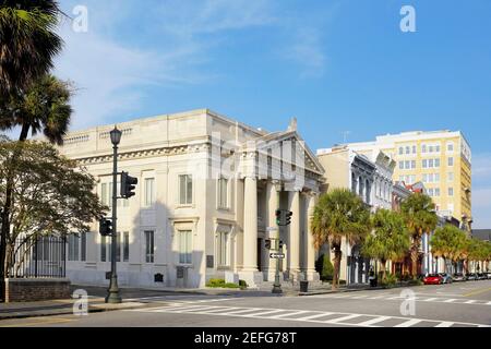 Façade d'une banque, Banque nationale de Caroline du Sud, Charleston, Caroline du Sud, États-Unis Banque D'Images