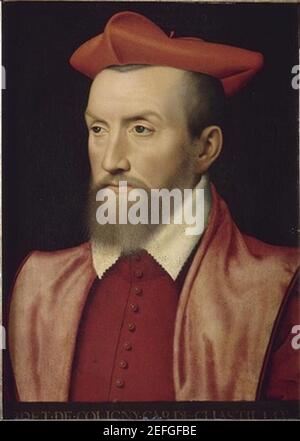 Odet de Coligny (1517-1571), en tant que cardinal de Châtillon. Banque D'Images