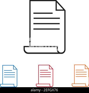 Documents illustration vectorielle à motif plat Illustration de Vecteur