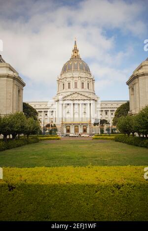 Façade d'un bâtiment, hôtel de ville, San Francisco, Californie, États-Unis Banque D'Images