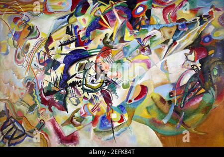 Peinture Kandinsky. 'Composition VII' de Wassily Kandinsky (1866-1944), huile sur toile, 1913 Banque D'Images