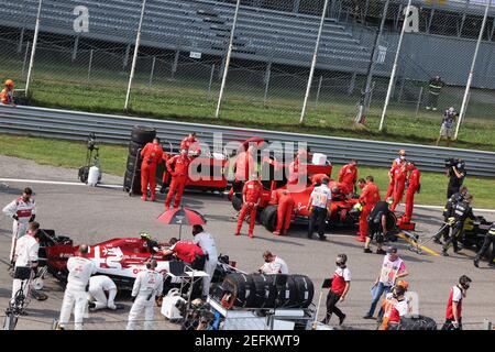 Grille de départ pendant la Formule 1 Gran Premio Heineken d'italia 2020, 2020 Grand Prix d'Italie, du 4 au 6 septembre 2020 sur l'Autodromo Nazionale di Monza, à Monza, près de Milano, Italie - photo DPPI Banque D'Images