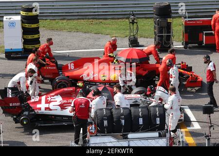 Grille de départ pendant la Formule 1 Gran Premio Heineken d'italia 2020, 2020 Grand Prix d'Italie, du 4 au 6 septembre 2020 sur l'Autodromo Nazionale di Monza, à Monza, près de Milano, Italie - photo DPPI Banque D'Images