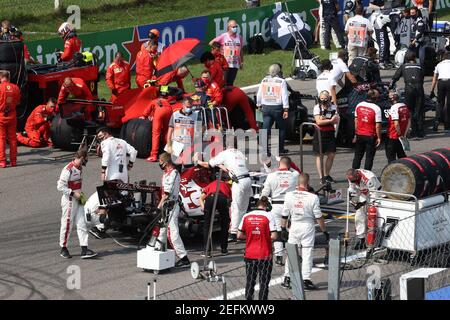 Grille de départ pendant la Formule 1 Gran Premio Heineken d'italia 2020, 2020 Grand Prix d'Italie, du 4 au 6 septembre 2020 sur l'Autodromo Nazionale di Monza, à Monza, près de Milano, Italie - photo DPPI Banque D'Images