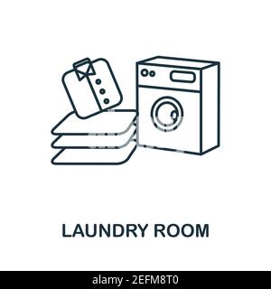Icône buanderie. Illustration simple de la collection de blanchisserie. Icône Creative Laundry Room pour la conception de sites Web, les modèles, les infographies et bien plus encore Illustration de Vecteur