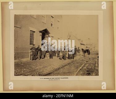 Bureau de district d'abord volontaires, City Hotel, Alexandria, VA Banque D'Images